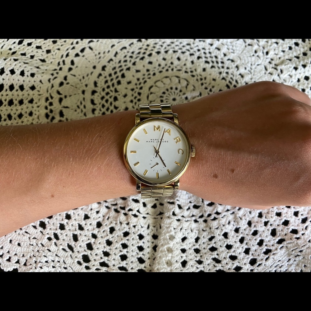 Gold Marc Jacobs watch
